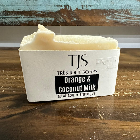 Trés Jolie Soaps - Orange and Coconut Milk (4.5oz)