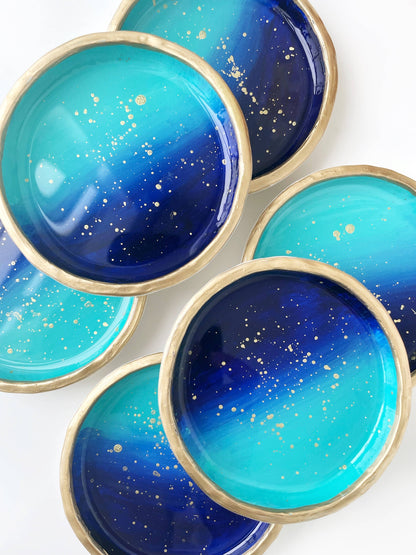 Blue Ombre Ring Dish