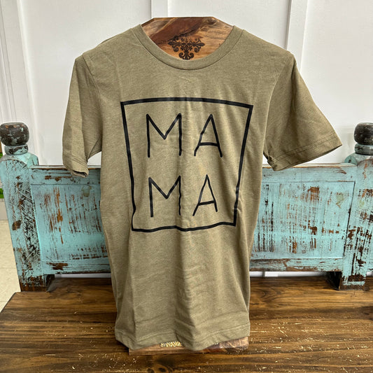 Bella + Canvas Mama T-Shirt - Green