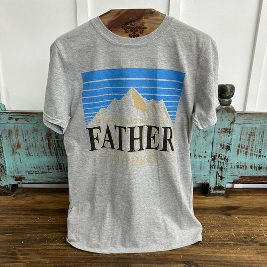 Father Figure Graphic T-Shirt - Gray