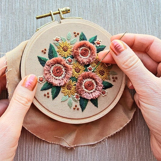 Harvest Bouquet Hand Embroidery Kit