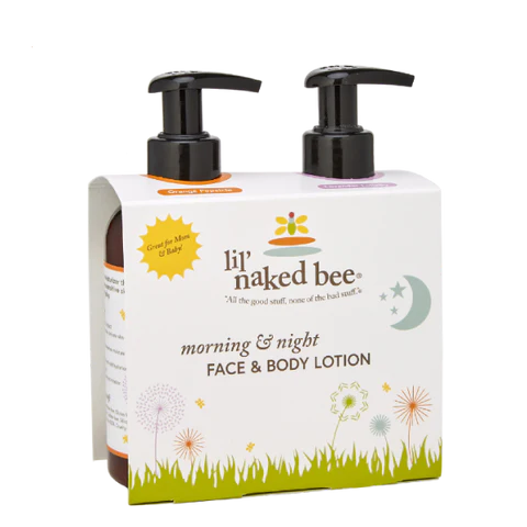 Lil' Naked Bee Face & Body Lotion - Morning & Night Set