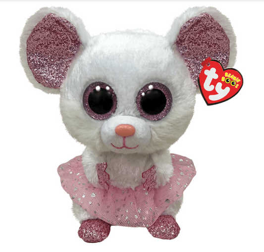 Ty Beanie Boos - Nina, the White Mouse