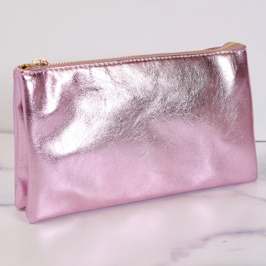 Liz Custom Collection Crossbody - Metallic Rose