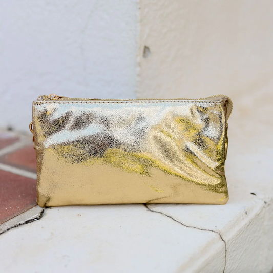 Liz Custom Collection Crossbody - Shimmer Gold