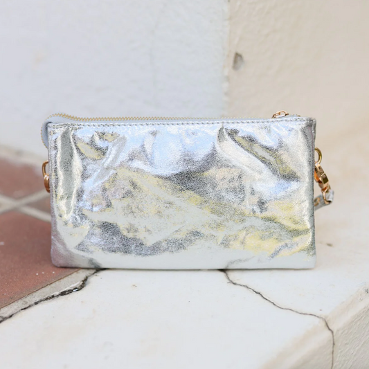 Liz Custom Collection Crossbody - Shimmer Silver