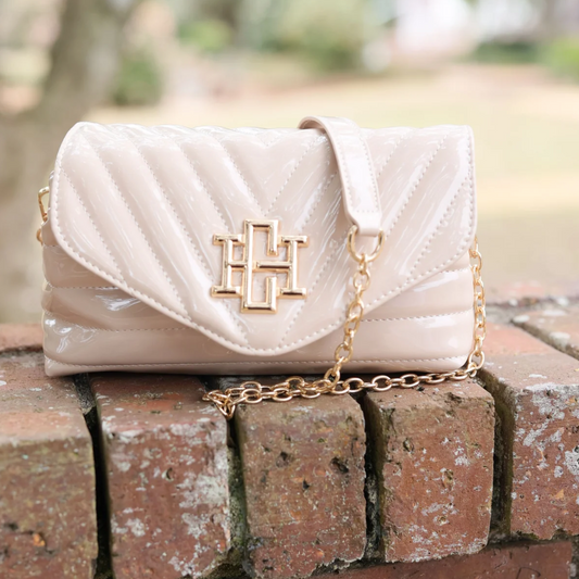 Brandy Crossbody - Cream Patent