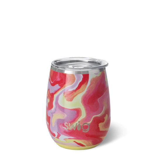 Swig 14oz Stemless Wine Cup - Pink Lemonade