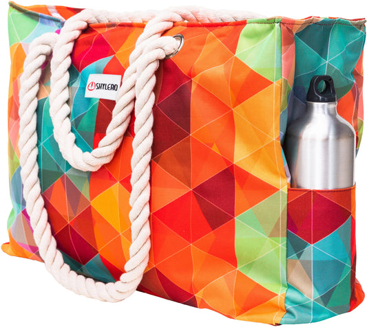 XXL Beach and Pool Bag - Colorful Starfish