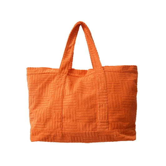 Terry Cloth Tote - Orange