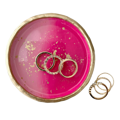 Pink Ombre Ring Dish