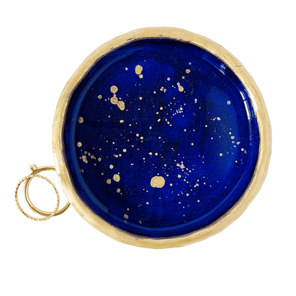 Navy Ring Dish