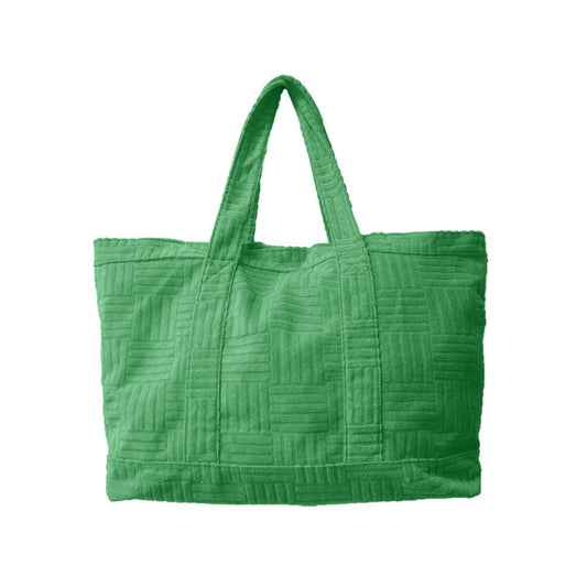 Terry Cloth Tote - Green